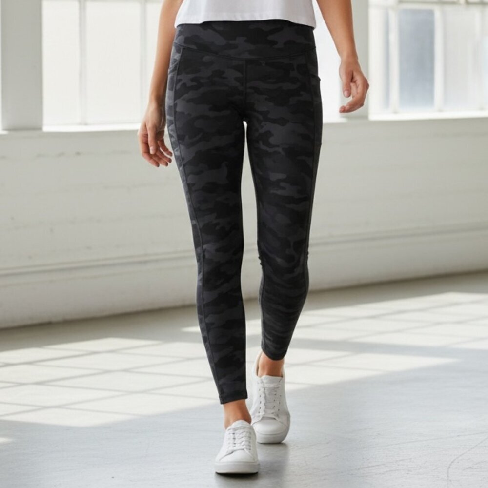 RBX Super Soft Camo Leggings Women's XL Black #201N